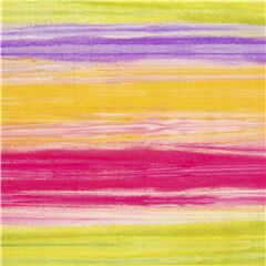 Tela batik sarong multicolor de rayas borrosas estilo bamb� algod�n despintado Tela de Michael Miller