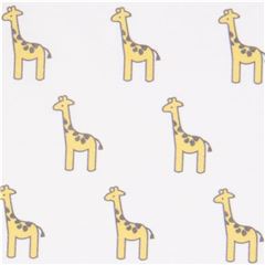 Little Safari Small Giraffes Stretch Fabric by Robert Kaufman