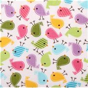 Peque&ntilde;os P&aacute;jaros En Colores Pastel Stretch