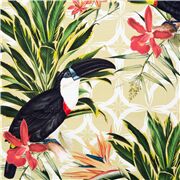 Grandes Flores Ex&oacute;ticas P&aacute;jaros Tuc&aacute;n
