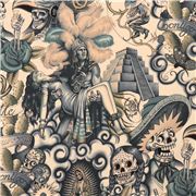 Mancha De T&eacute; Folkl&oacute;rico Contigo Pareja Azteca Calaveras De Az&uacute;car