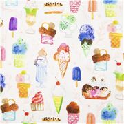 tela blanca de helados de colores dibujo esquem&aacute;tico