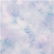 Tela delicadas nubes algod&oacute;n azul lila alas de hada