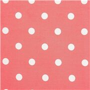 Coral Large Regular Polka Dot