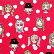 Polka Dot Kira Kira M&auml;dchen Rosa Baumwoll-Oxford-Stoff Brille H&uuml;te Schalen
