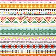 Primitive Stripe tela rayas tri&aacute;ngulos lunares zig zag de colores