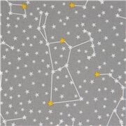 tela gris espacial con constelaciones de estrellas