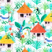 Caba&ntilde;as Brillantes Y Coloridas En La Selva