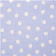 Japanese Blue Fuzzy Polka Dots Shirting