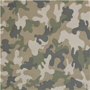 Tela camuflaje algod&oacute;n verde claro caqui desierto