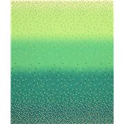 Metallic Gold Ombre Green Triangles