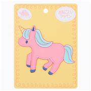 Parche termoadhesivo 1 unidad unicornio rosa aplique transfer