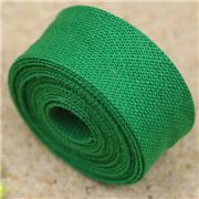 Cinta Al Bies De Pliegue Simple De Poli&eacute;ster 1,2 Cm/0,5'' Verde Oscuro