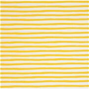 Yellow Painted Wobbly Stripes
