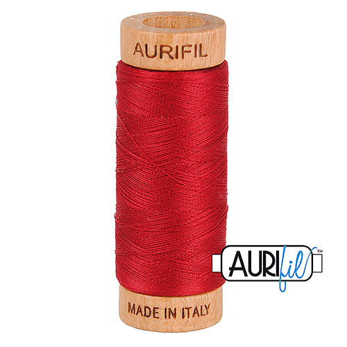 80wt Kleine Spule Roter Wein 2260 Baumwollfaden