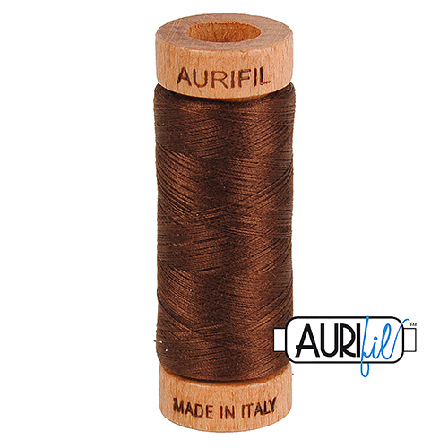 80wt Petite Bobine Chocolat 2360 Fil De Coton