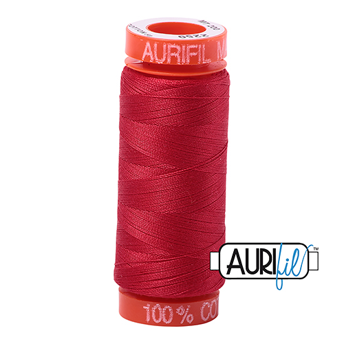 50wt Kleine Spule Reinrot 2250 Baumwollfaden