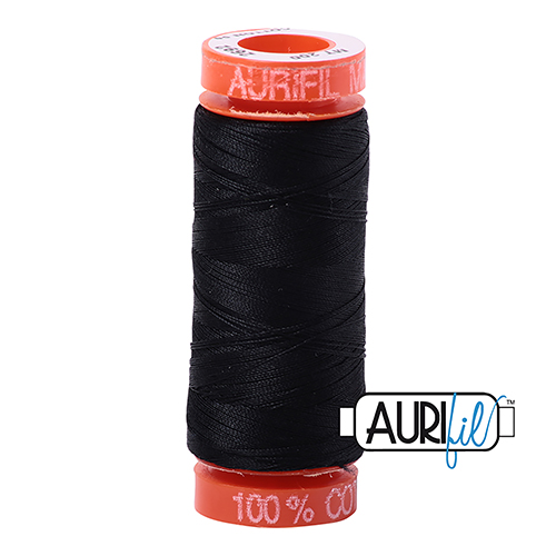 50wt Kleine Spule Schwarz 2692 Baumwollfaden