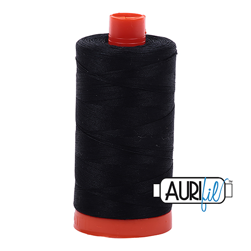 Bobine Grande De 50wt Fil De Coton Noir 2692