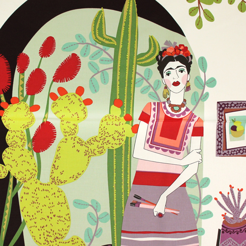 Mi Casa Azul Panneau de la Maison de Frida Tissu par Alexander Henry
