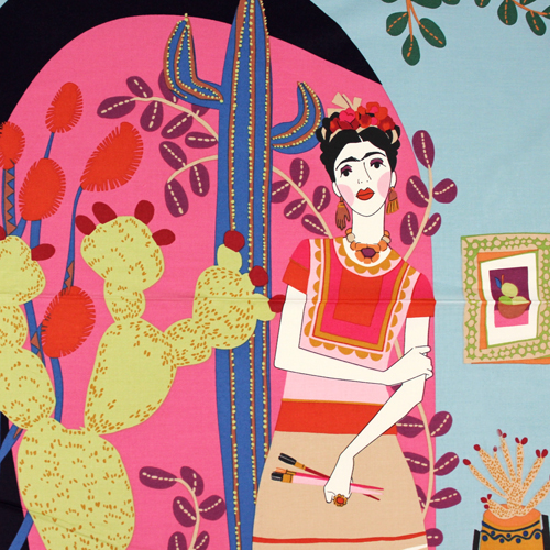 Mi Casa Azul Panneau de la Maison de Frida Tissu par Alexander Henry