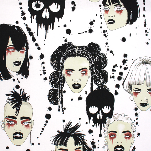 Vamps Punk Gothique Crânes Effrayants