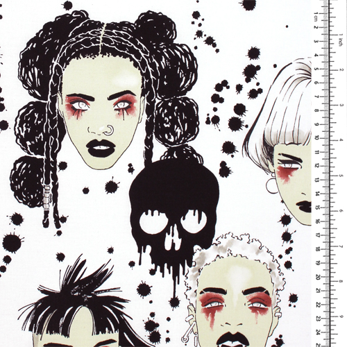 Vamps Punk Goth Gruselige Schädel 1