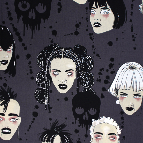 Vamps Punk Gothique Crânes Effrayants