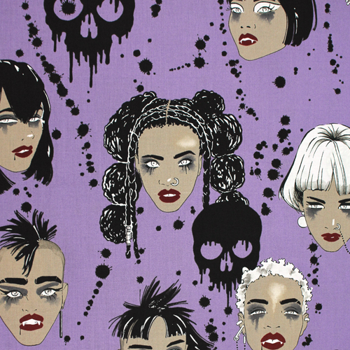 Vamps Punk Goth Gruselige Schädel