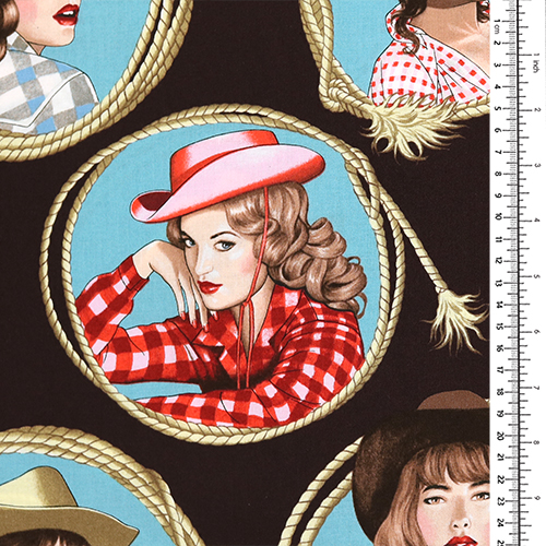 Fille Cowgirl Campagne Lasso Cadre 1