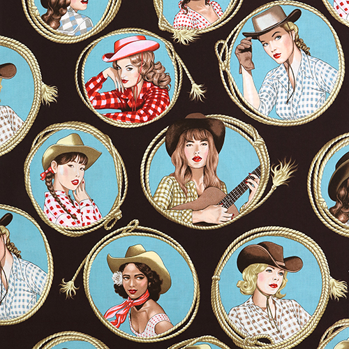 Fille Cowgirl Campagne Lasso Cadre 4