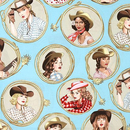 Fille Cowgirl Campagne Lasso Cadre 4