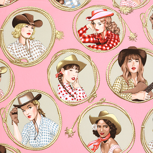 Fille Cowgirl Campagne Lasso Cadre