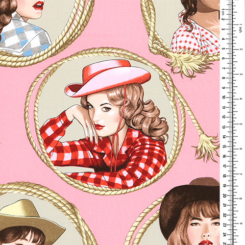 Fille Cowgirl Campagne Lasso Cadre 1