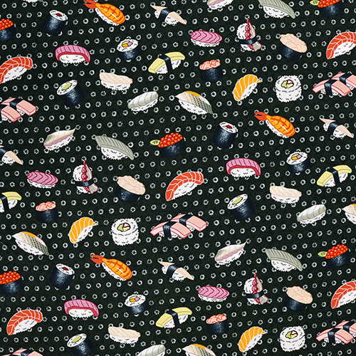 Shibori Sushi Stoff von Alexander Henry