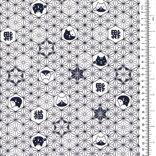 Cat Asanoha Spitzförmiger Geometrischer Stern 1
