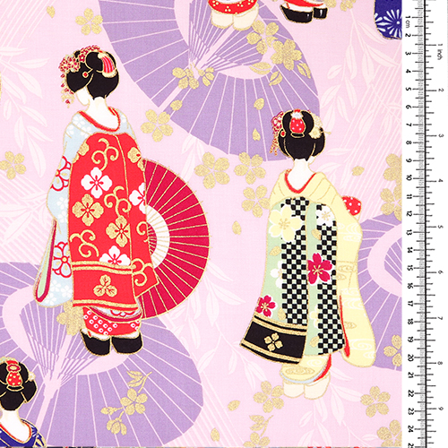 Maiko Geishas Métalliques Kimono Parasol 1