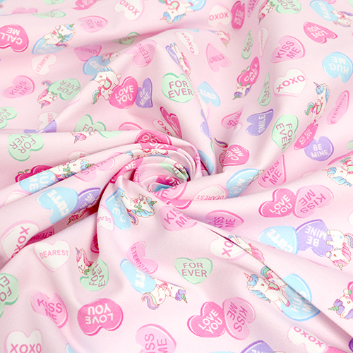 Unicorn Love Hearts Sweet Candy Words 2