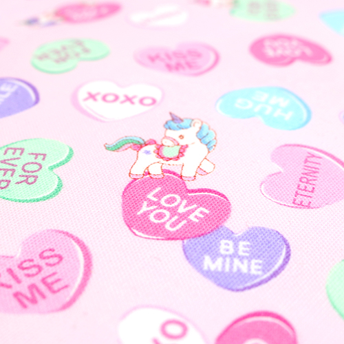 Unicorn Love Hearts Sweet Candy Words 5