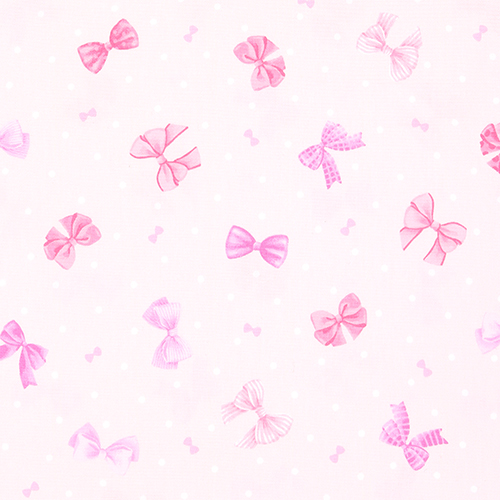 Adorable Hbsche Rosa Schleifen Punkte Stoff von Cosmo