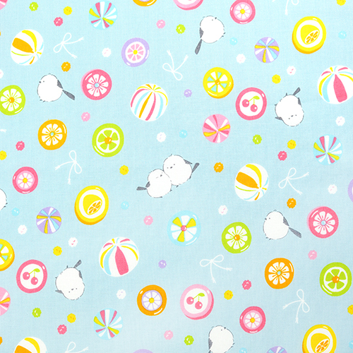 Oiseaux Shimaenaga Bonbons Japonais Mochi Wagashi Tissu par Cosmo