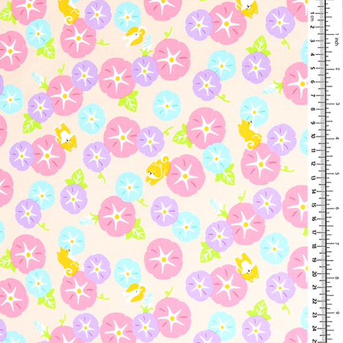Kawaii Shiba Inu Hund Blumenranken Kreise 1
