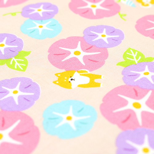 Kawaii Shiba Inu Hund Blumenranken Kreise 5