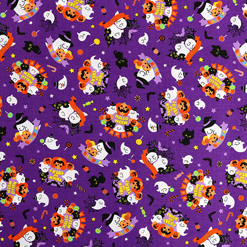 Halloween-Motive Geister Krbisse Katzen Stoff von Cosmo