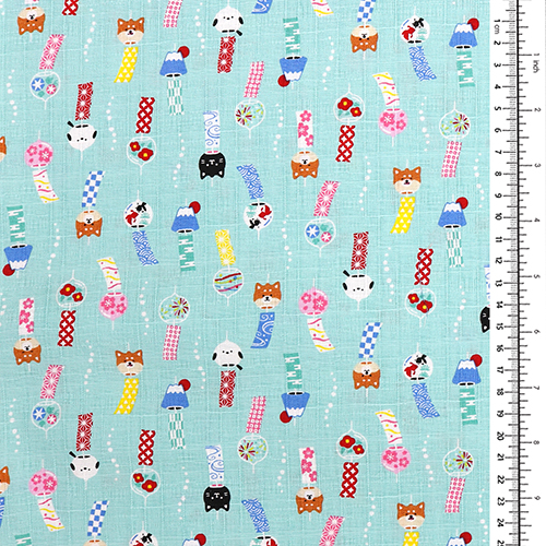 Kawaii Furin Animal Wind Charm Blue 1