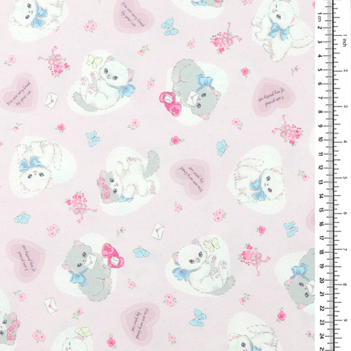 Joli Chaton C�urs Enveloppes Fleurs 1