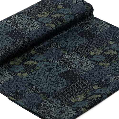 Indigo-Flicken Quadrate Japanische Muster 3