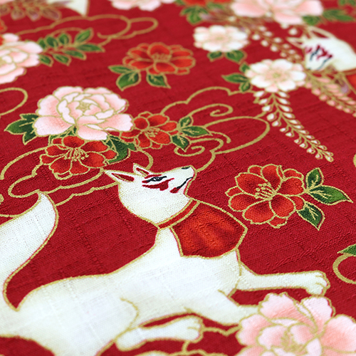 Mythische Kitsune Weiße Geisterfüchse Rot 5