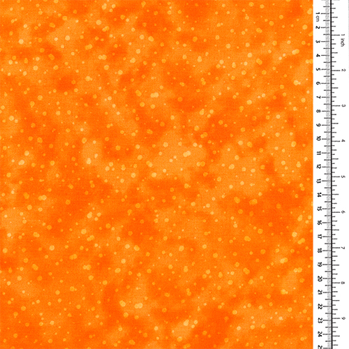 Orange Agrume Délavé À Pois Mouchés Uni 1