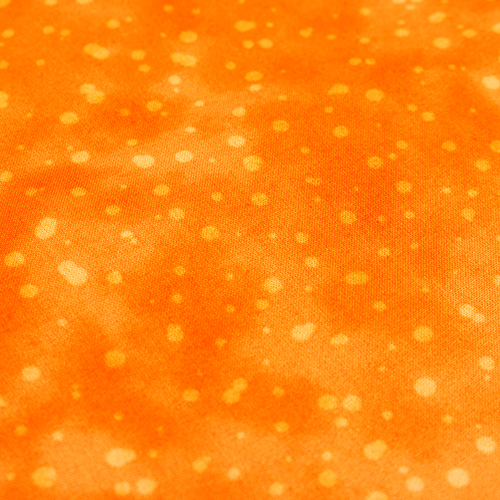 Orange Agrume Délavé À Pois Mouchés Uni 4